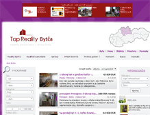 Tablet Screenshot of byty.reality-bytca.eu